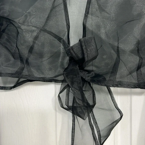 NWT Sheer Cropped Top - Picture 3 of 4